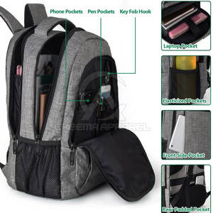 Sac à dos décontracté, ajustement confortable, matériau résistant, idéal pour l'école, l'université, le bureau et l'usage quotidien - Product Image 3