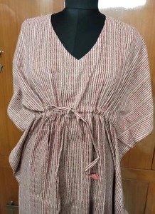 Caftan d'été en coton imprimé de blocs pour les vêtements de plage ou les vêtements de nuit Cadeau parfait pour elle Robe Maxi - Product Image 2