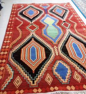 Alfombra de lana Oushak bordada de 2,6x6 de alta calidad, Alfombra de algodón anudada a mano, estilo Vintage para decoración del hogar, mínimo 1 pieza - Product Image 3