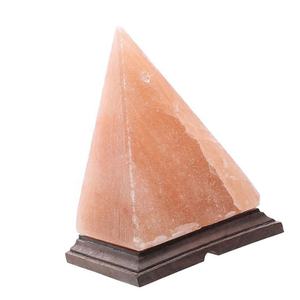 ฐานไม้แกะสลักทรงพีระมิด & สายฝนโคมไฟเกลือสีชมพูจาก sian Enterprises - Product Image 6