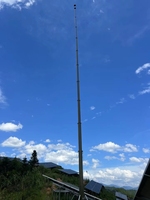 Antenne extérieure de 4 à 30 mètres, résistante à la corrosion et étanche, mât télescopique manuel/électrique
