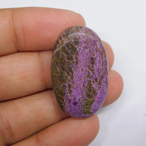 100% calidad superior Stichtite piedra preciosa de Grado Superior piedra suelta Natural precio bajo púrpura Stichtite cabujón joyería Making36 * 21MM 35Ct - Product Image 1