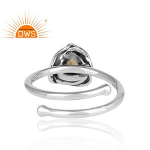 แหวนโอปอลอัญมณีเอธิโอเปียนธรรมชาติทำด้วยมือดีไซน์ตามสั่งผู้ผลิตเครื่องประดับ - Product Image 4