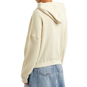 Sudadera con Capucha de Punto con Cremallera, Forrada, Transpirable, de Lana Orgánica para Mujer, Lavado Ácido, Ecológica, OEM, Venta al Por Mayor del Fabricante, 2026 - Product Image 3