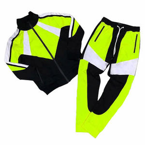 2025 personnalisé en gros hommes ensemble de vêtements de sport Baggy coupe-vent Nylon panneau fermeture éclair survêtement décontracté solide vêtements de sport d'hiver - Product Image 6