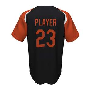 Camiseta de Béisbol Personalizada al por Mayor, Transpirable, Ligera, con Rayas, OEM, de Moda para Hombre, Sublimada y Bordada - Product Image 4