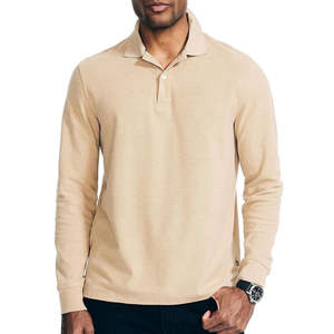 Polo elegante para hombre de marca blanca con logotipo personalizado, manga corta, moda de verano, mezcla de algodón transpirable ligera, ropa informal - Product Image 1