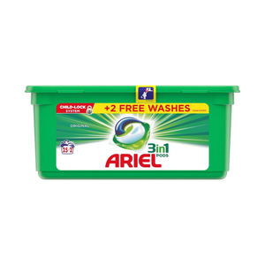 Ariel 120 lave les dosettes tout-en-un détergent à lessive facile à utiliser pour les vêtements stockés avec des taches de levage propres caractéristiques de rafraîchissement - Product Image 5