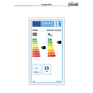 Caldera de Gas de Cámara Abierta Ferroli Divatech D LN 30 C kW ErP, Calentadores de Gas Metano o GLP Eficientes - Product Image 3
