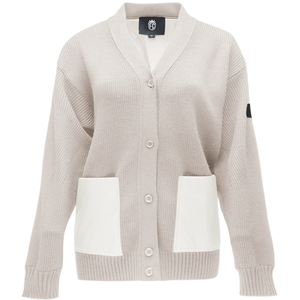 Pull cardigan en acrylique pour homme, design à panneaux matelassés, tricot à manches longues, anti-froissement, séchage rapide, décontracté, élégant, superposition - Product Image 1