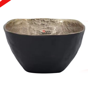 Tazón de comida y ensalada de aluminio con acabado dorado de aspecto moderno para restaurante y bar de hotel - Product Image 4