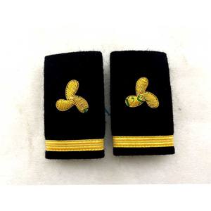 Epaulettes OEM Merchant, uniforme de yate, deslizantes de rango dorado de 1, 2, 3 y 4 barras, tamaños personalizados - Product Image 3