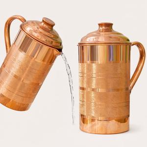 Jarra de Agua de Cobre Puro Ecológica de 1.0L, Recipiente de Cobre Hecho a Mano, Duradero, para Servir, Hidratación Saludable, para el Hogar - Product Image 5