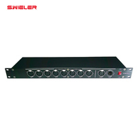 Distribuidor de Audio XLR de 8 Salidas para Conciertos, DJ y Espectáculos en Vivo, 220v, Divisor DMX, Protocolo RDM512, Amplificador de Señal RDM-DMX de 8 Canales
