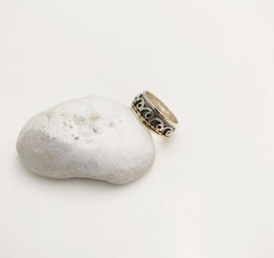 Hot Selling Women's 925 Sterling Silver Bohemia Style Peace Shape <b>Spinner</b> Band <b>Rings</b> Bezel Setting Anti-Anxiety Jewelry for - Product Image 3