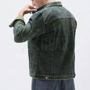 Venta caliente Nueva llegada Jeans Chaqueta para hombres Estilo único Transpirable Hombres Jeans Chaqueta en el mejor material - Product Image 4