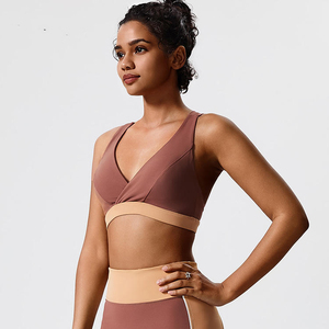 Sujetador Deportivo Antibacteriano Sin Costuras de Alta Elasticidad para Mujer, Soporte Medio, Ajustable, Transpirable, con Logotipo Frontal, para Gimnasio, Yoga, Correr, Fitness - Product Image 5