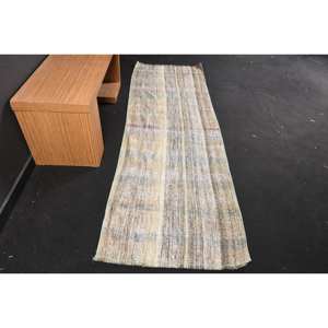 พรมขนสัตว์ตุรกีวินเทจคลาสสิกที่ทันสมัยการเย็บปะติดปะต่อกันสีน้ำตาลขนาด26x81ft ถักแบบแบนสำหรับตกแต่งห้องนั่งเล่น - Product Image 1