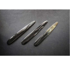 Porte-documents authentique en corne de buffle polie de qualité supérieure, écologique et fait main, avec aiguille en corne, prix de gros - Product Image 3