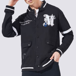 Chaqueta universitaria de lona cálida de invierno a la moda para hombre, diseño de bordado frontal con soporte, chaqueta de Letterman universitaria de buena calidad en línea - Product Image 1