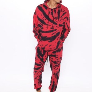 OEM barato en blanco de moda Tie Dye chándal de calidad superior totalmente personalizado tendencia Tie Dye chándal con peso ligero - Product Image 5