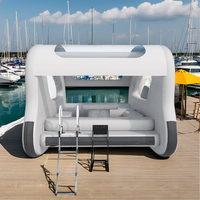 Bateau électrique gonflable avec plate-forme de PVC, moteur sans brosse silencieux et accélérateur réglable