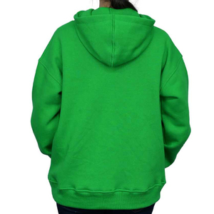 Sweat-shirt à capuche vert pour femme, 380 g/m², 100 % coton molletonné, avec poches, coupe classique, idéal pour l'automne – Grande vente - Product Image 2