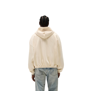 Vêtement de rue pour homme en molleton 100% coton, style streetwear, coupe régulière, imprimé à l'écran personnalisé, lavage à l'acide, uni, en gros - Product Image 3