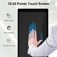 AOOWHAO Tech Showroom Interactive Kiosk Floor Standing Digital Signage for Computer Store 4K UHD Display with 3-Year Warranty