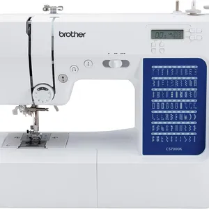 Máquina de costura e estofamento computadorizada Brothers CS7000X, 70 pontos embutidos, display LCD, mesa larga, 10 incluídos, melhor preço