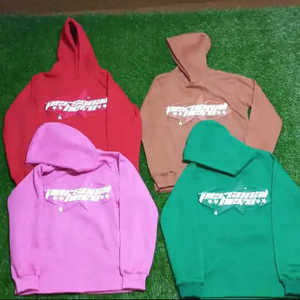 Fabricant OEM survêtement pour hommes survêtement en coton surdimensionné ensemble sweat à capuche et pantalon de survêtement à impression bouffante survêtements - Product Image 1