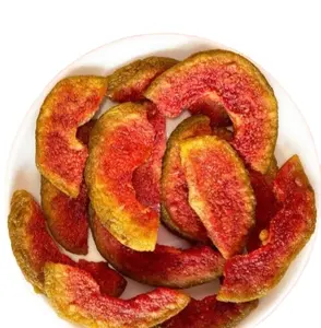 100% Vietnam vacuum dehydrated Guava with pink and thick flakes top quality