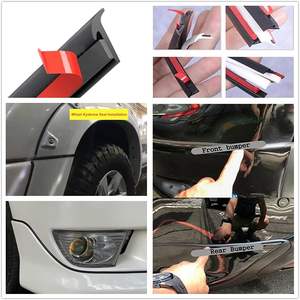 Bande d'étanchéité en forme de T bande d'étanchéité universelle auto-adhésive en caoutchouc Auto Weather Draft, étanchéité de moulage de bord de <span class=keywords><strong>pare</strong></span>-<span class=keywords><strong>brise</strong></span> de voiture - Product Image 6