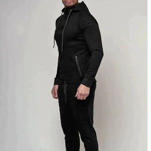 Chándales para hombre, conjunto de 2 piezas con capucha y pantalones de chándal, chándal de lana, traje de jogging Atlético informal para hombre - Product Image 3