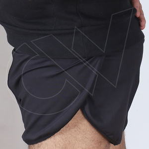 Pantalones cortos deportivos para hombre, ropa de calidad prémium, Color negro sólido, nuevo diseño - Product Image 5