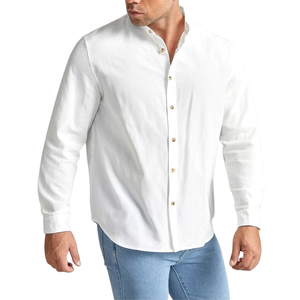 Chemises slim de style occidental pour hommes chemises classiques respirantes en grande quantité chemises à succès de style formel décontractées pour les vacances 2023 - Product Image 5