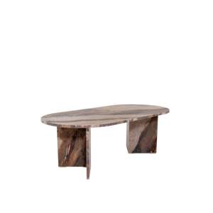 Modern Harmony Tokyo Marble Top Foldable <b>Adjustable</b> <b>Height</b> Coffee <b>Table</b> Rectangle Living Room Minimalist Wood Frame <b>Table</b> - Product Image 5
