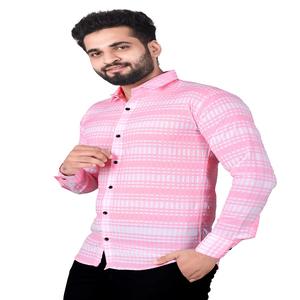 Camisa informal de diseñador para hombre de alta calidad Tela transpirable para exportaciones a precio mayorista - Product Image 1