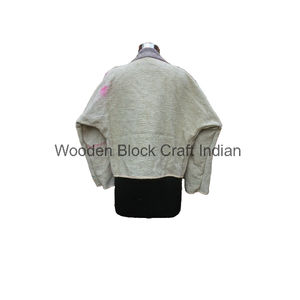 Chaquetas Kantha Vintage Reversibles Ecológicas de Patchwork 100% Algodón con Bordado Tradicional Indio Disponibles en Varios Colores - Product Image 6