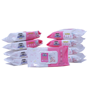 Lingettes humides de vente chaude pour les soins de bébé Mouchoirs sans danger pour la peau avec couche épaisse pour le nettoyage à la maison ou en voyage - Product Image 1