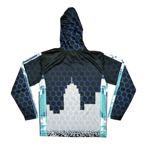 เสื้อฮู้ดกีฬาแขนยาวของผู้ชายเสื้อมีฮู้ดพิมพ์ซับลิเมชันสไตล์ต่างๆสำหรับโค้ช - Product Image 2