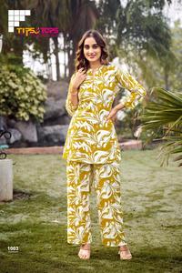 Nuevo catálogo Lanching Rayon Printed Co-Ord Set para festivales y fiestas Ropa informal india y pakistaní a un precio - Product Image 5