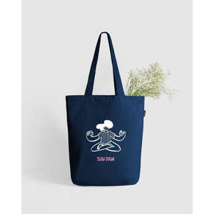 Sac fourre-tout tendance, style spirituel, avec fermeture éclair, couleur unie, grande capacité, léger, lavable, réutilisable pour un usage quotidien, en coton d'hiver - Product Image 1