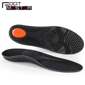 Manufacture Wholesale Black Comfortable Flat Foot Pads Arch Support Inserts Orthopedic Insoles