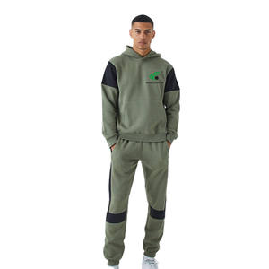 Precio asequible, chándal para hombre con logotipo personalizado, Sudadera con capucha de manga larga, pantalones para correr, ropa deportiva de entrenamiento físico de dos piezas, venta al por mayor - Product Image 4