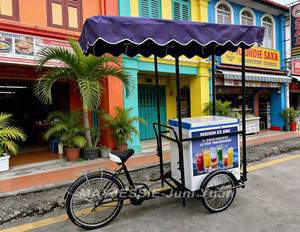 Accesorios <span class=keywords><strong>para</strong></span> Cafetería, Camión de Comida Móvil <span class=keywords><strong>para</strong></span> Exteriores <span class=keywords><strong>para</strong></span> Puesto de Mercado Nocturno con Sombrilla, Camión Gourmet <span class=keywords><strong>para</strong></span> Promoción de Helados - Product Image 2