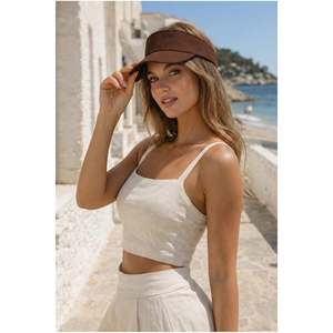 Visière pour femme - Tennis - Golf / Visière marron Spk13 - Marron - Product Image 3