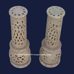 เชิงเทียนแกะสลักหินสบู่พร้อมเชิงเทียนธรรมชาติสำหรับตกแต่งบ้านและโรงแรมสินค้าใหม่ที่ทันสมัยแบบดั้งเดิม - Product Image 3