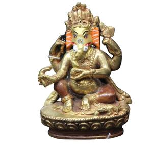 Décoration d'intérieur, statue en laiton, bronze, artisanat indien, figurine de Ganesha, sculpture religieuse de haute qualité, Nataraja, art métallique, vente - Product Image 4