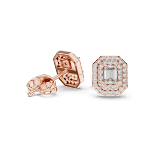 ต่างหูเพชรแล็บเกรด VVS-VS ความใสระดับ EF มีจำหน่ายในทอง 18KT, 14KT, 10KT และเงิน 925  ทองชมพู, ทองเหลือง, ทองขาว - Product Image 5